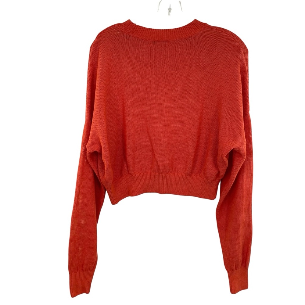 Madewell Loose Knit Crewneck Sweater in Coastal Orange - Picture 7 of 7